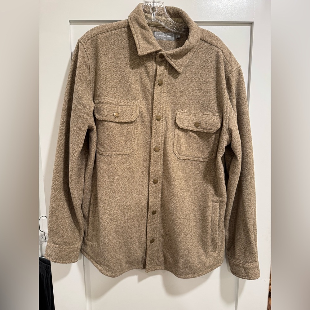 The Southern Shirt Company Lightweight Beige Shirt Jacket